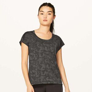Lululemon Women's Miles Ahead Short Sleeve - Green Camo